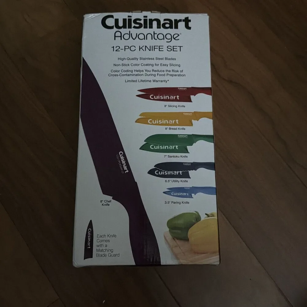 Cuisinart C55-12PCKSAM 12 Pieces Knife Set with Blade Guards - Jewel